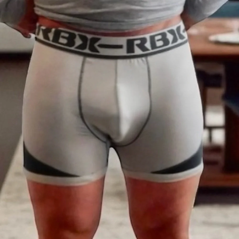 RBX Gray Compression Boxer Briefs for Men - Picture 2 of 7
